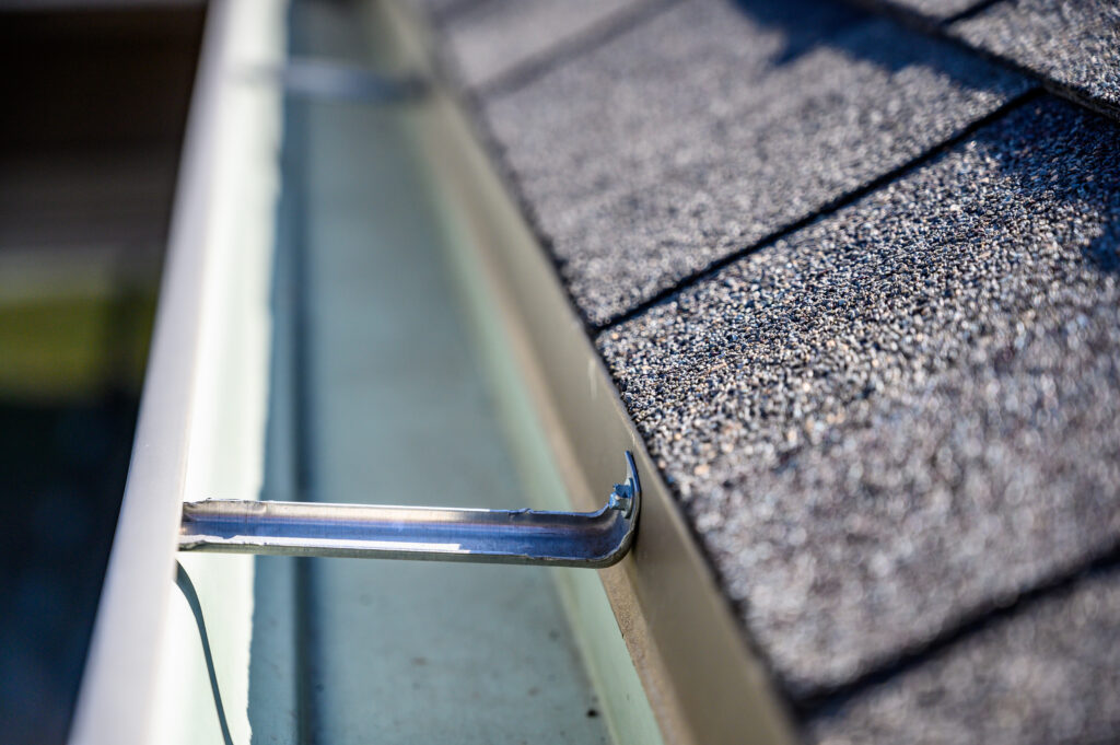 gutters that are exceptionally clean after All American Pressure Washing cleaned them.